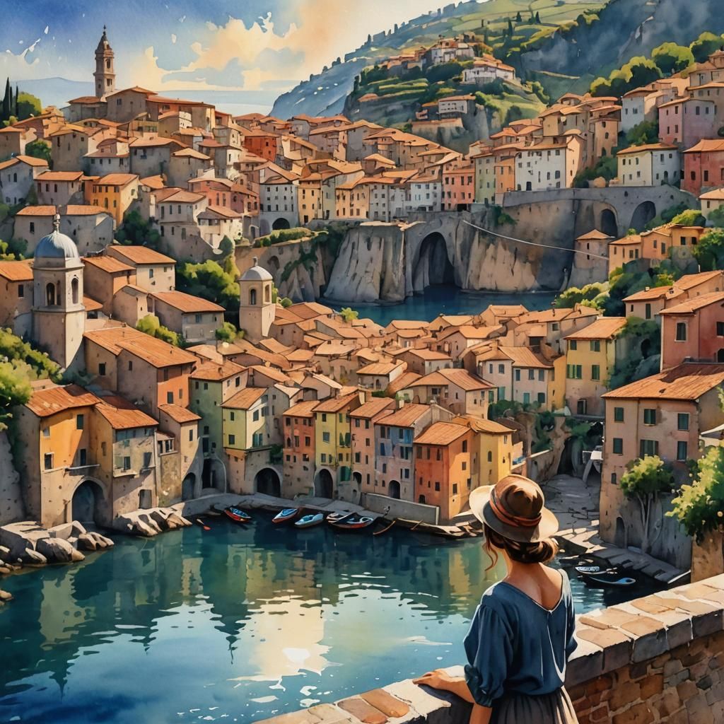 Village in Italy  by @Sherkhal