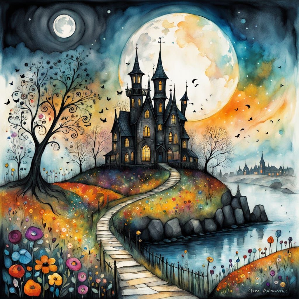 Whimsical village ( 5)  by @Margot