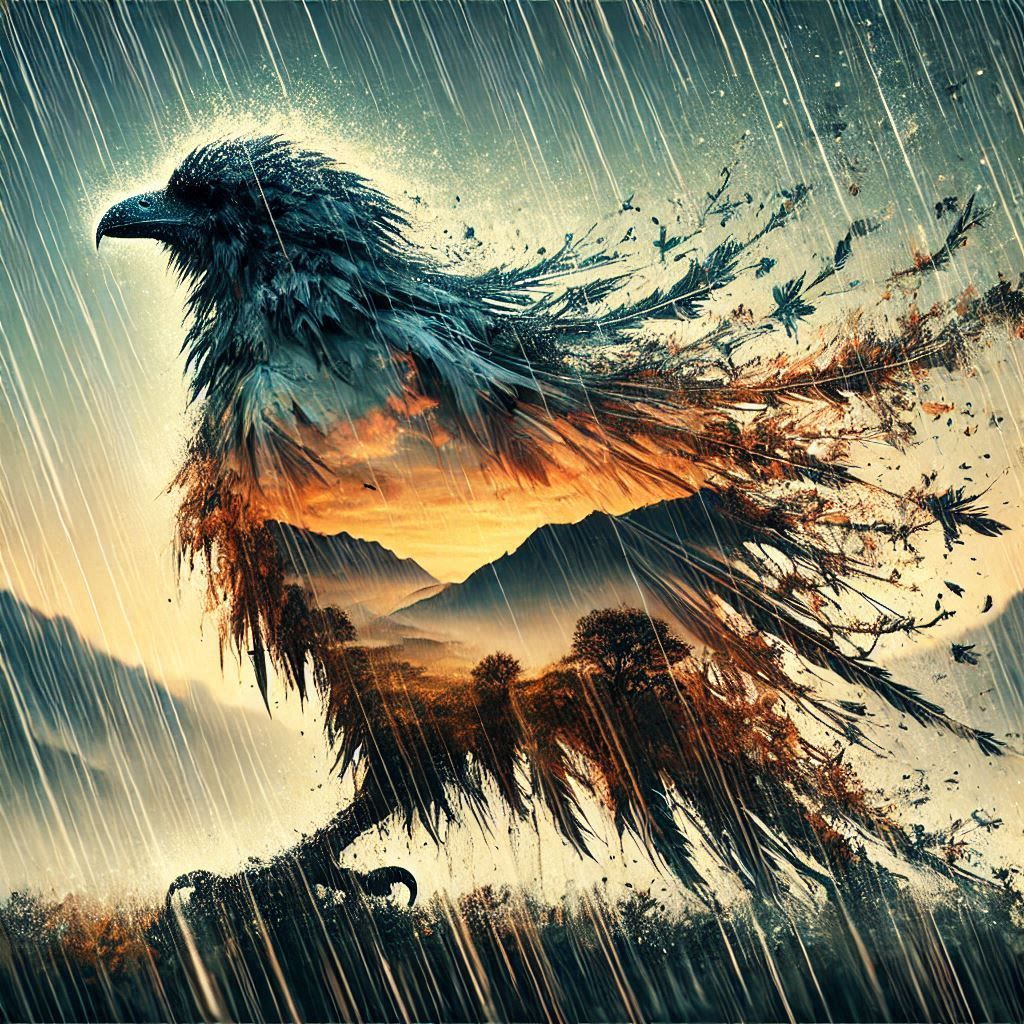 double exposure beautiful fantasy portrait landscape..