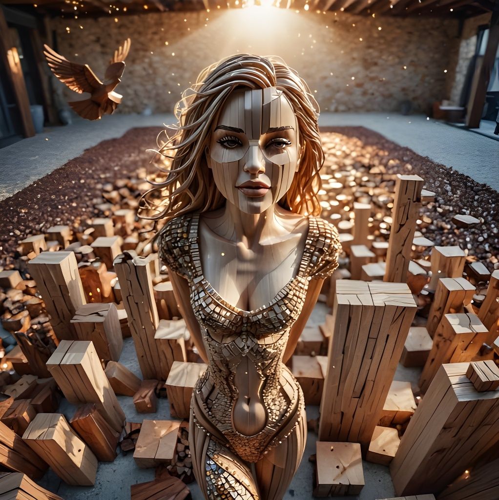 Wood sculpture