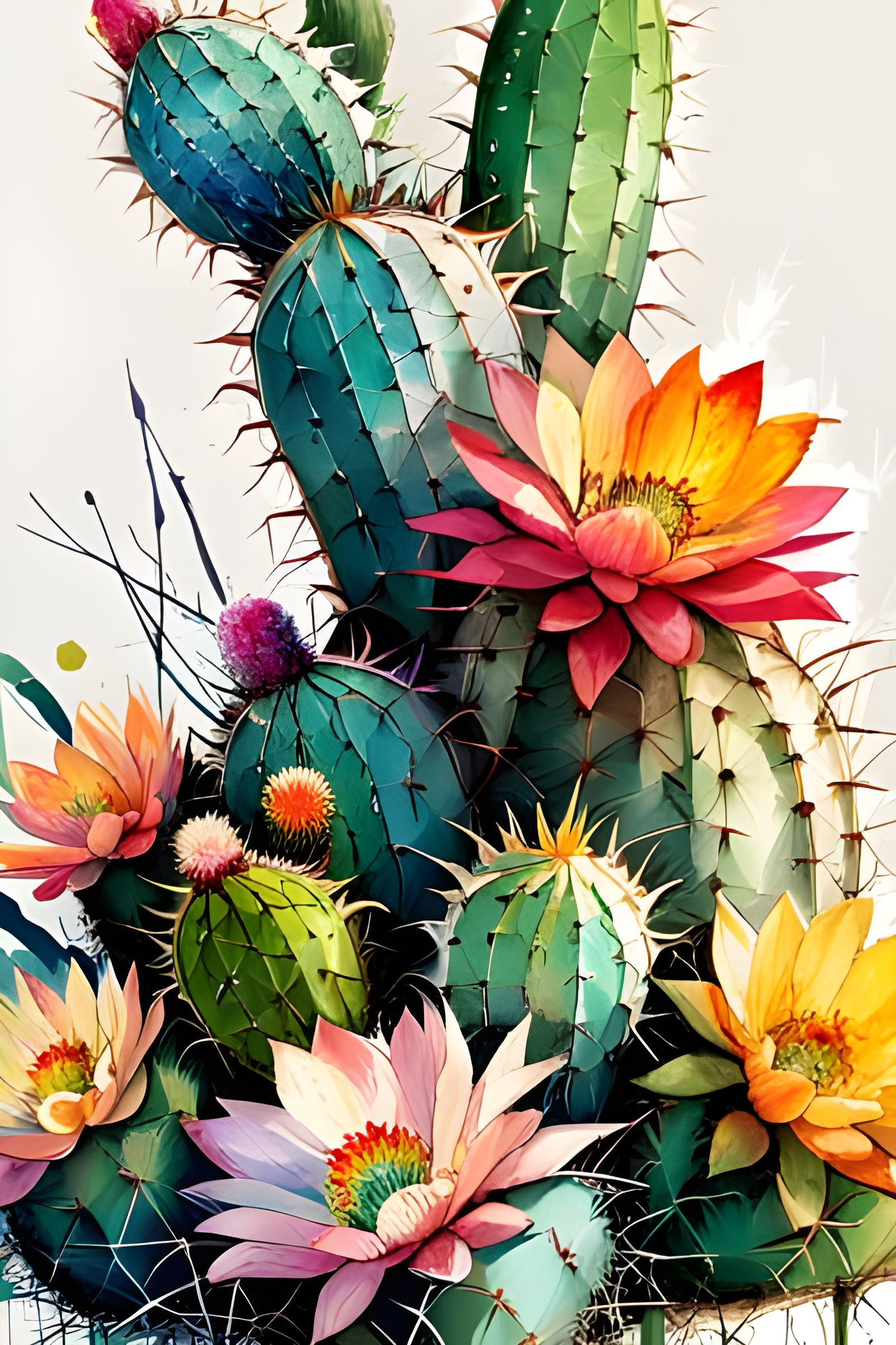 Blooming cactus 2