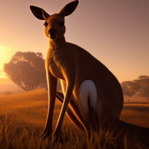 Kangaroo Selfie in Australia 8k ultra hd