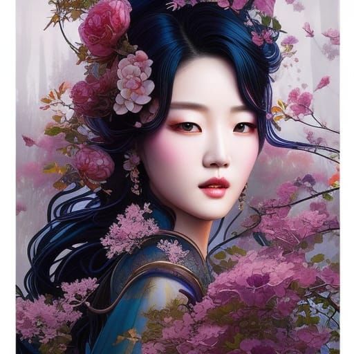 Orient Art Noir Lady  by @Crenature