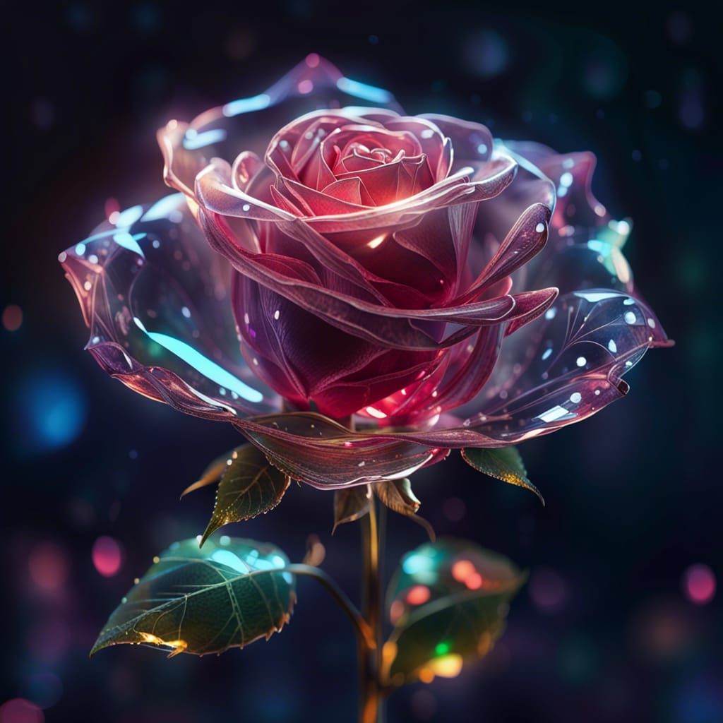 Glass rose