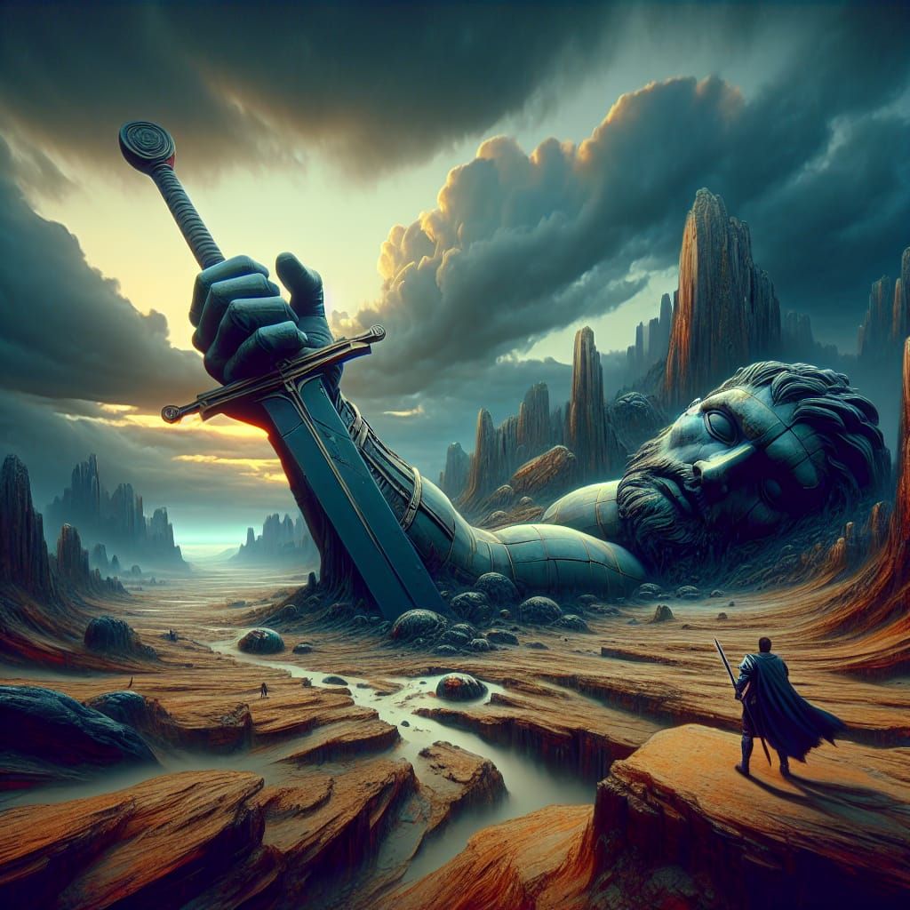 fall of a god   by @David Myers