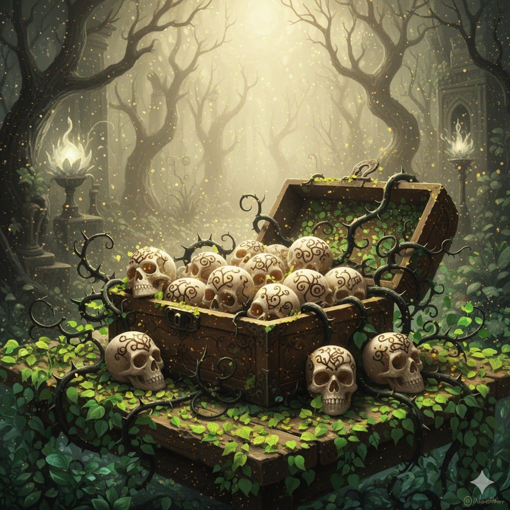 White chocolate Pralines in shape of skulls