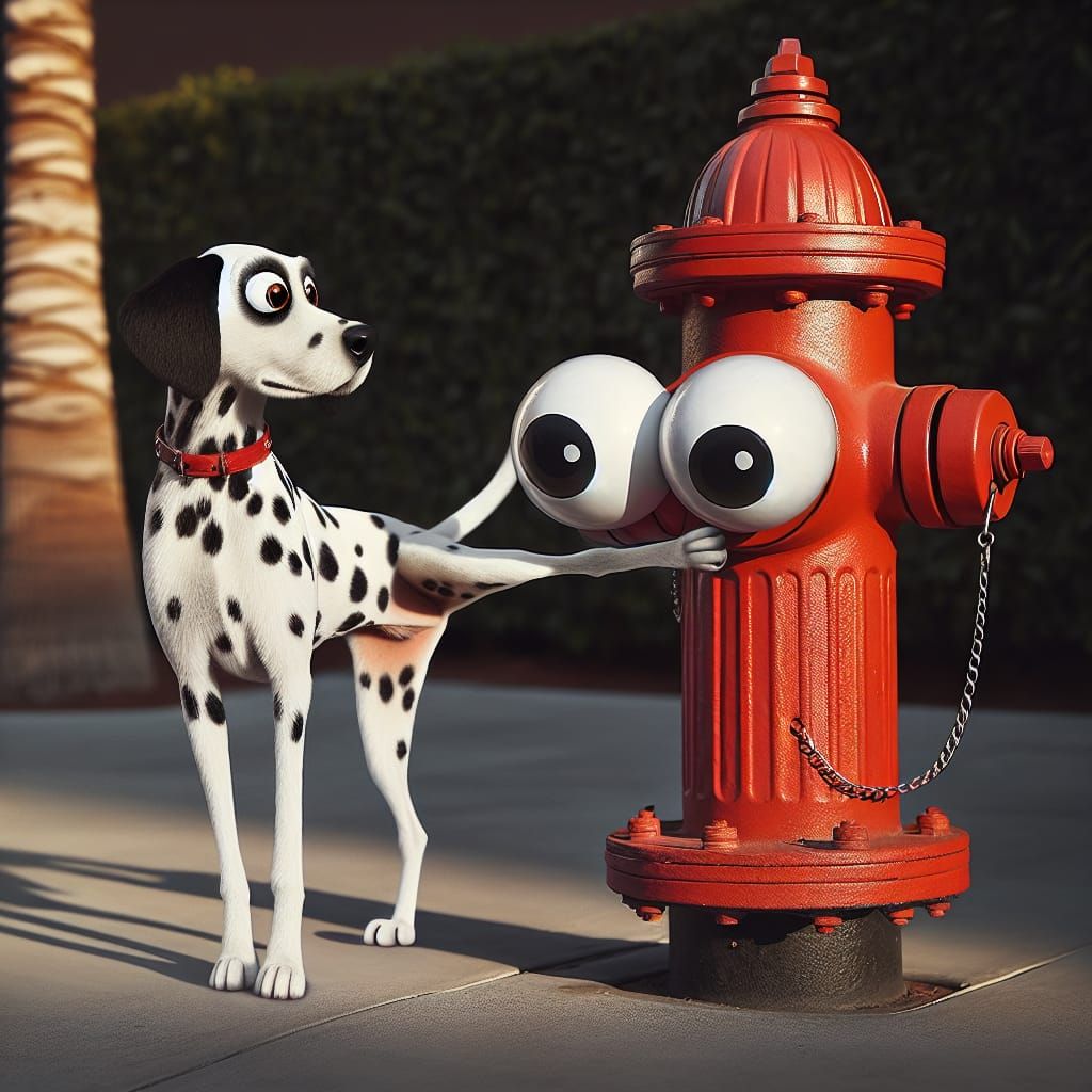 Googly Red Hydrant   by @maria