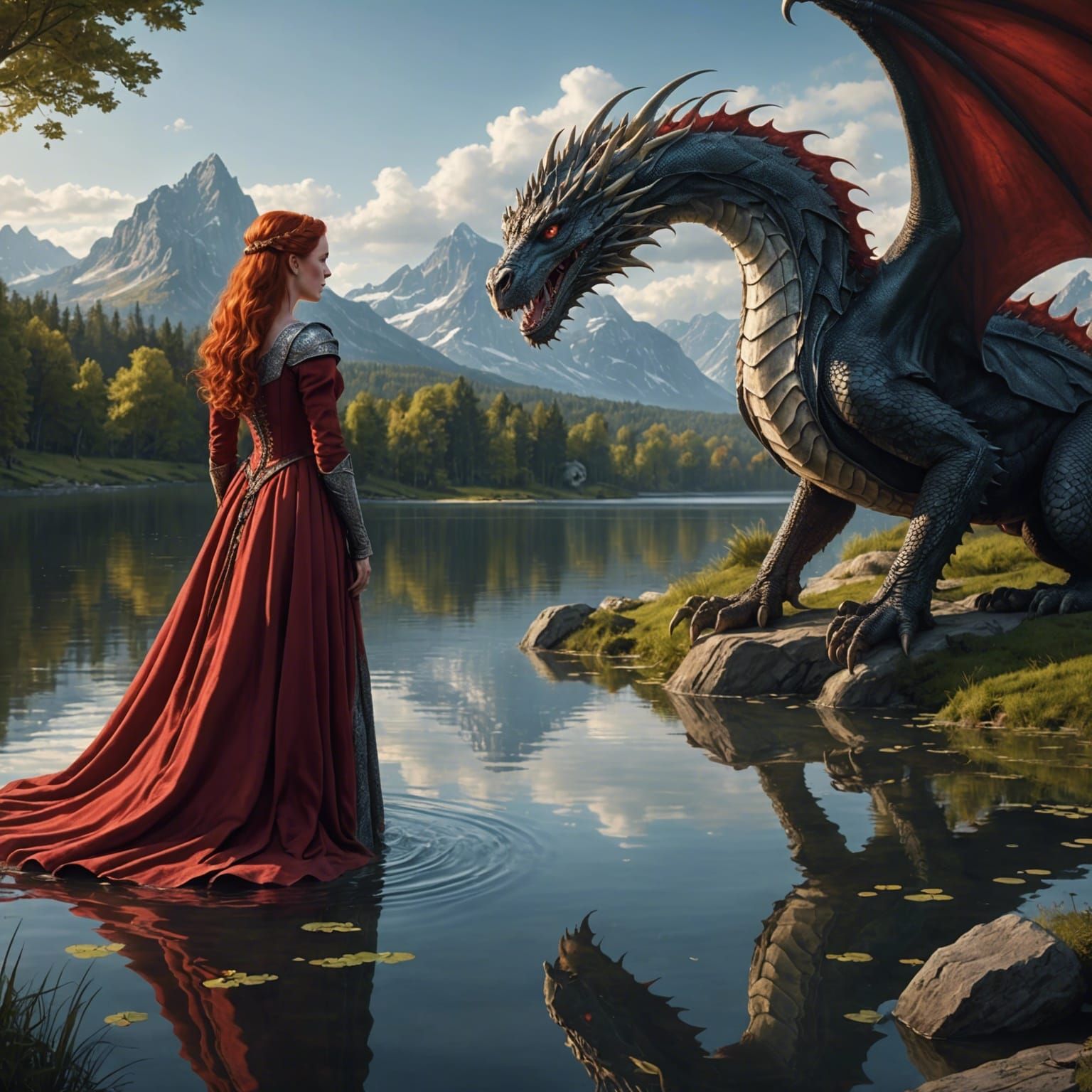 Meeting between a cursed prince and Irish princess   by @Hilda Werner