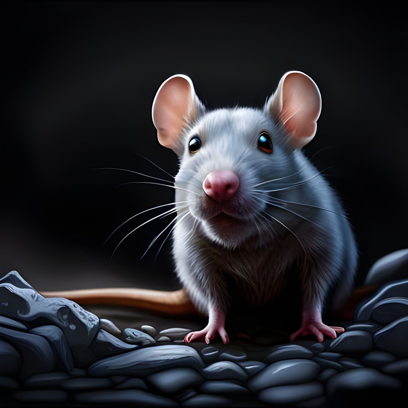 A Coal Mine Rat - AI Generated Artwork - NightCafe Creator