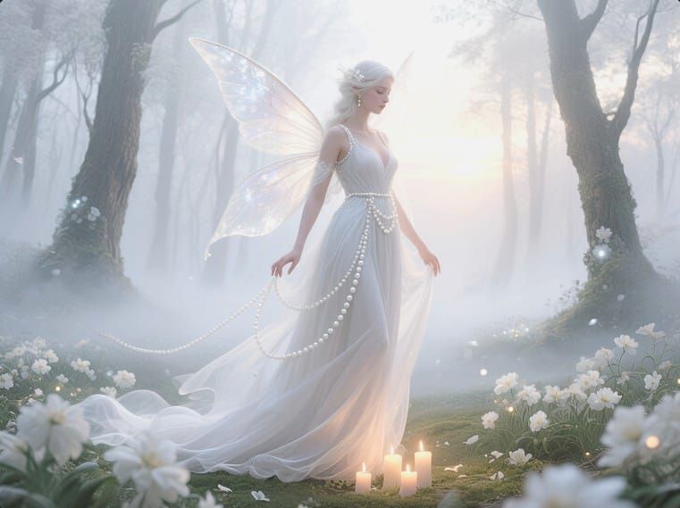 8/13/2025-White Fairy 3 Art By Archangel Tara