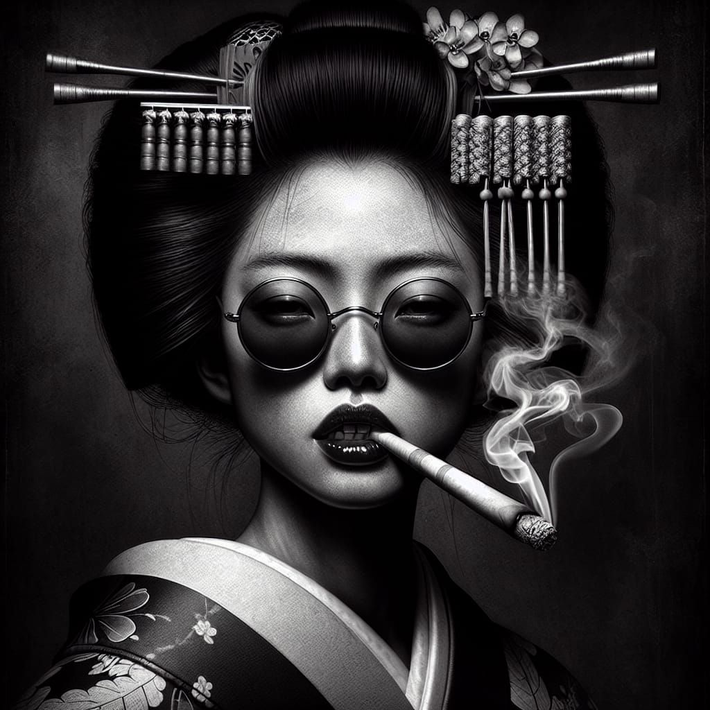 Spliff geisha  by @Paulo