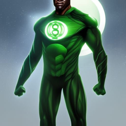 John David Washington as Green Lantern AI Generated Artwork