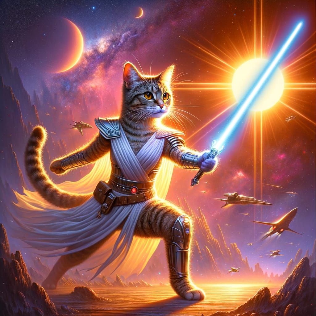 Princess Leia, cat double - AI Generated Artwork - NightCafe Creator