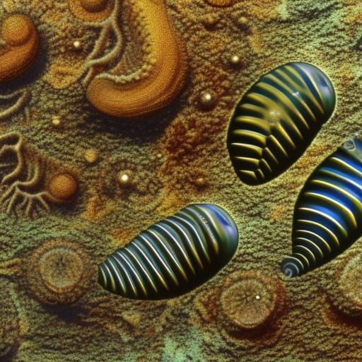 Cambrian Seafloor - AI Generated Artwork - NightCafe Creator