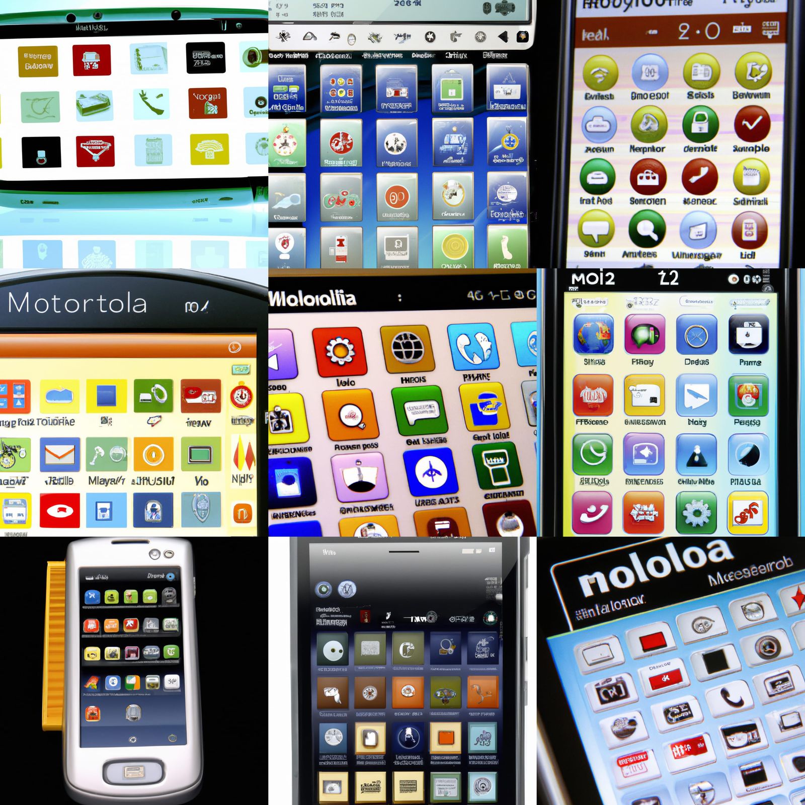 Iphone from 2004 in the style of motorola