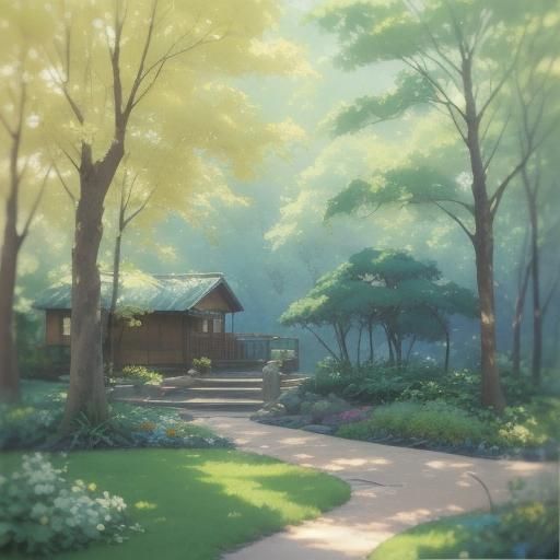 Banana in Anime Watercolor Style, Soft Lighting