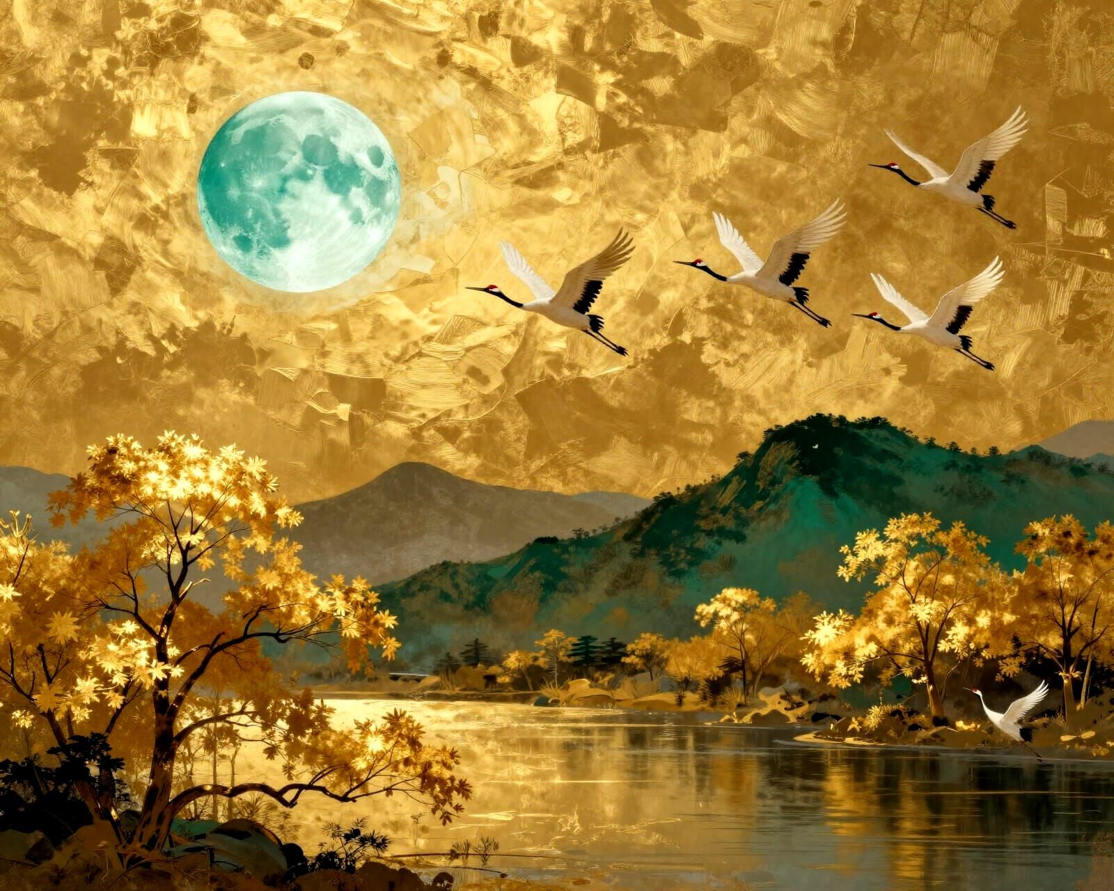 Teal Moon  by @Spearmint