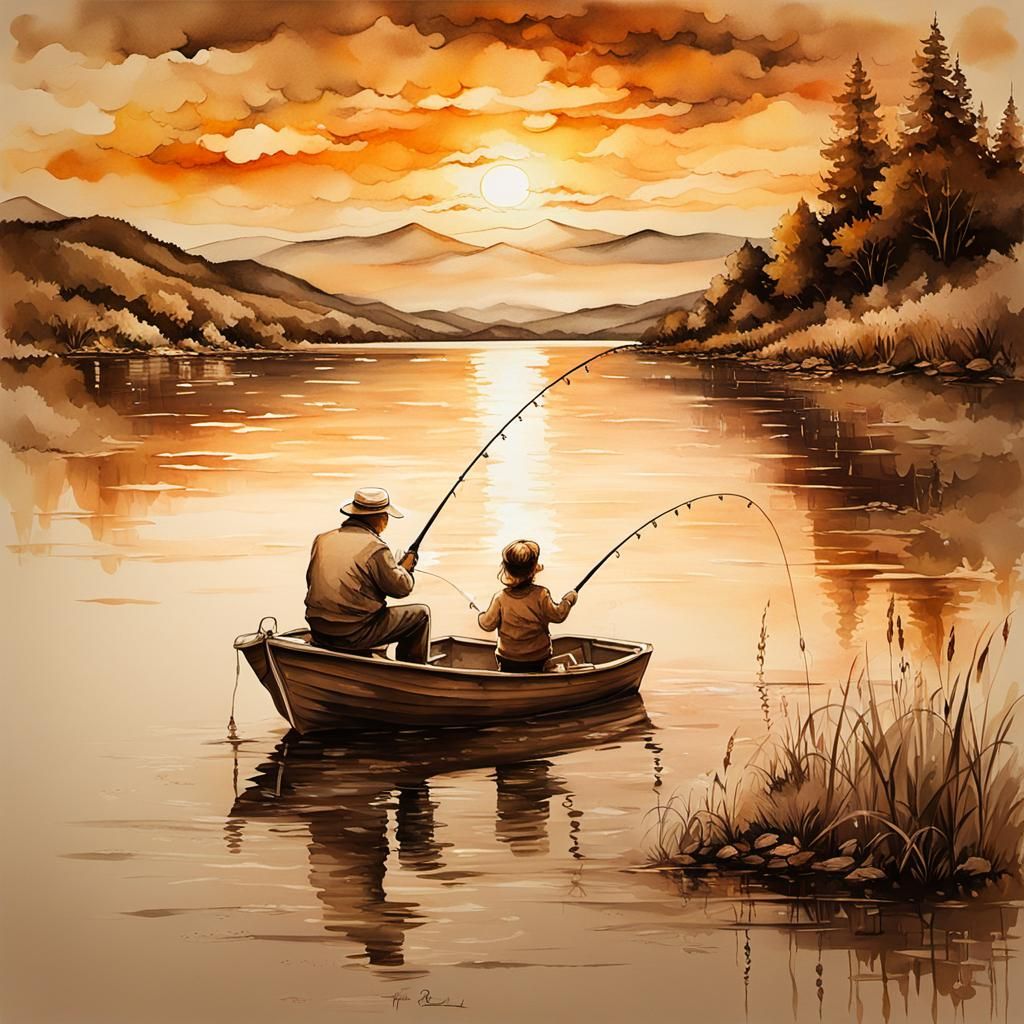 Grandpa and me  by @coffee and cat