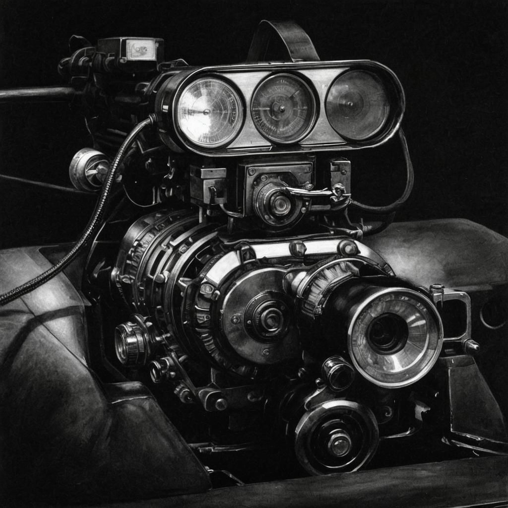 hyperdetailed charcoal drawing