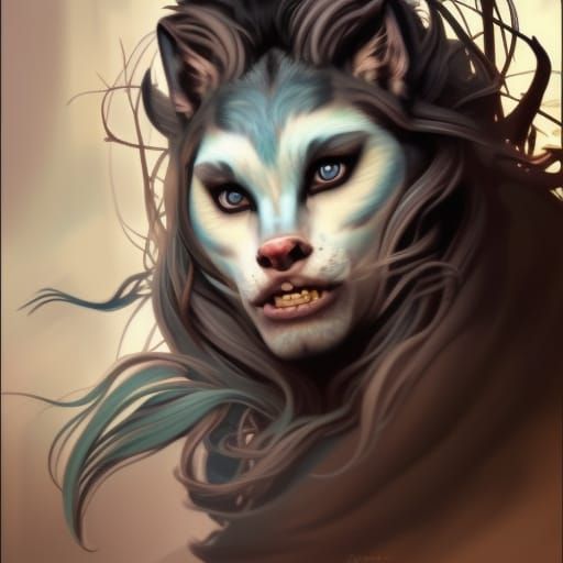 Werewolf transforming (3) - AI Generated Artwork - NightCafe Creator