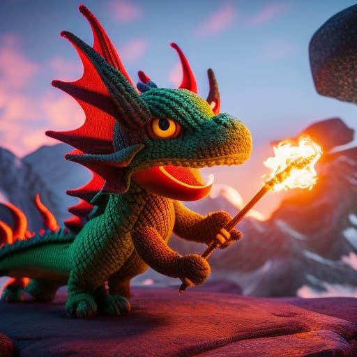 Dont mix yarn and fire  by @Erik