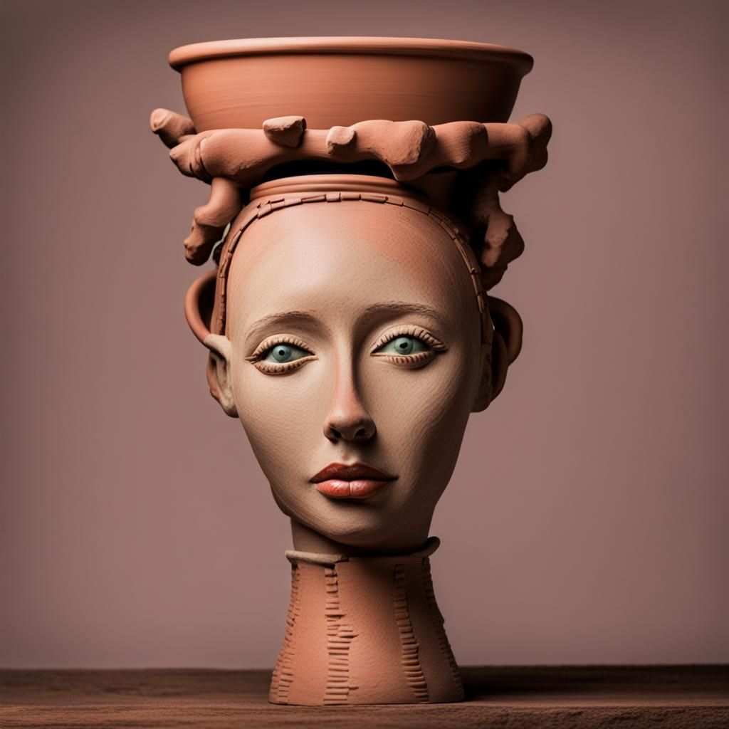 Clay Pottery AI Generated Artwork NightCafe Creator