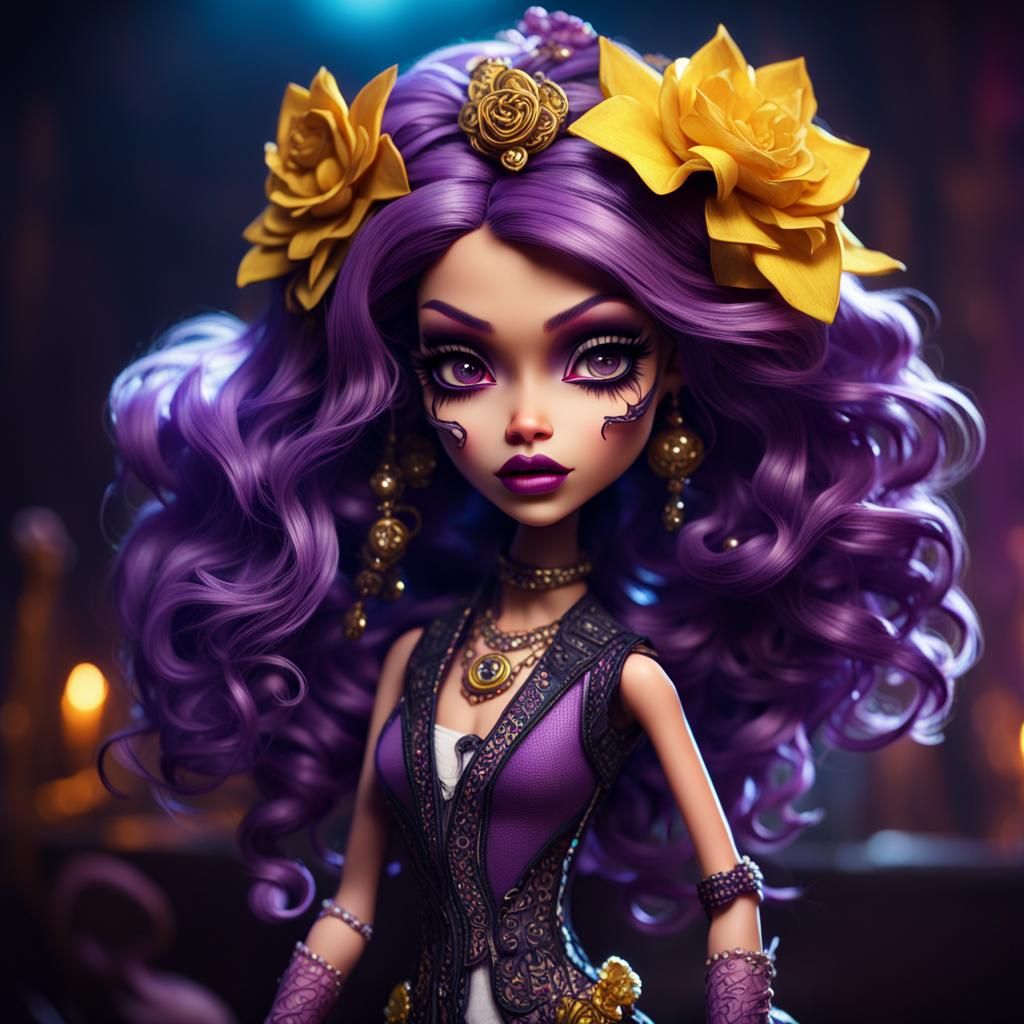 Monster high doll AI Generated Artwork NightCafe Creator