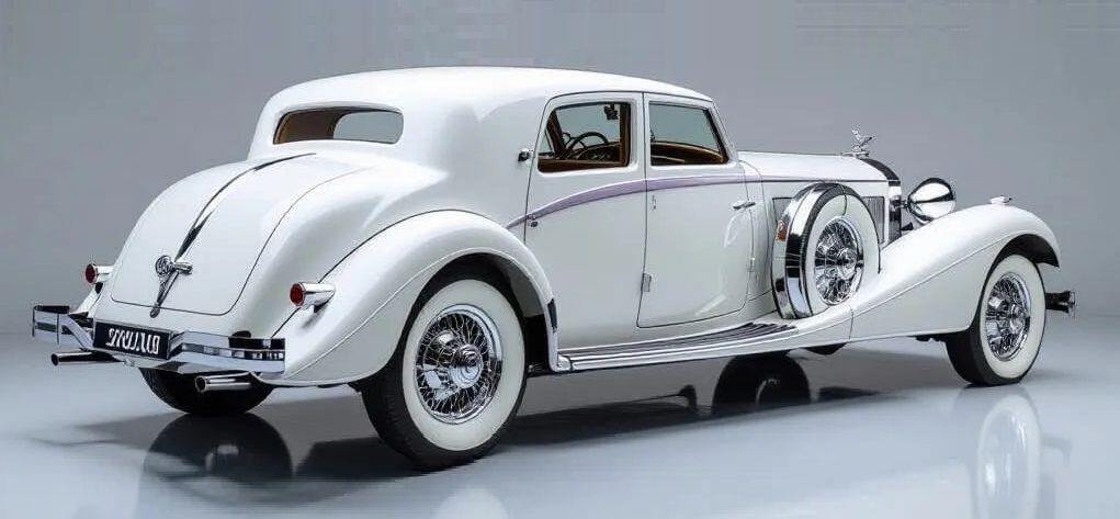 1930 Bugatti Sedanca coupe de Ville rear vue