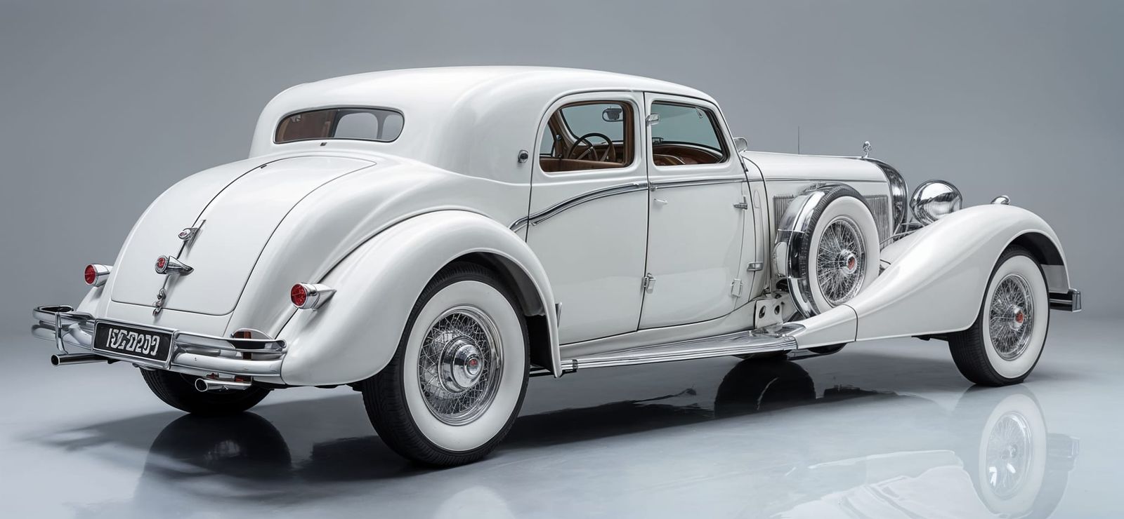 1930 Bugatti Sedanca coupe de Ville rear vue