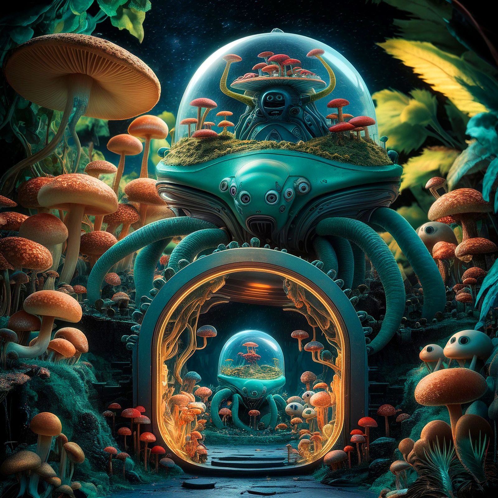 A MUSHROOMS NURSERY.