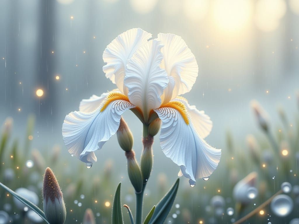 <lora:Luminosity:1.0> Magical dreamy Watercolor whimsical wet on wet painting beautiful patina gold leaf gold sprinkles, soft edges, soft im...