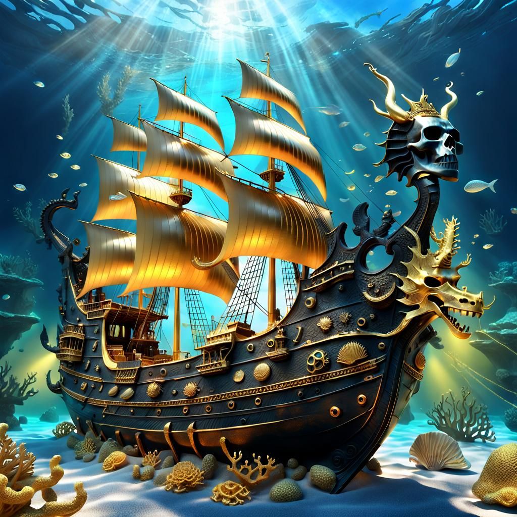 ancient pirate shipwrecked