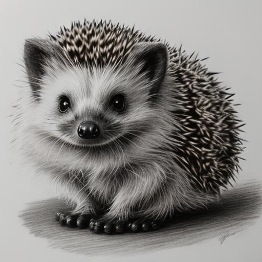 cute baby hedgehog - AI Generated Artwork - NightCafe Creator