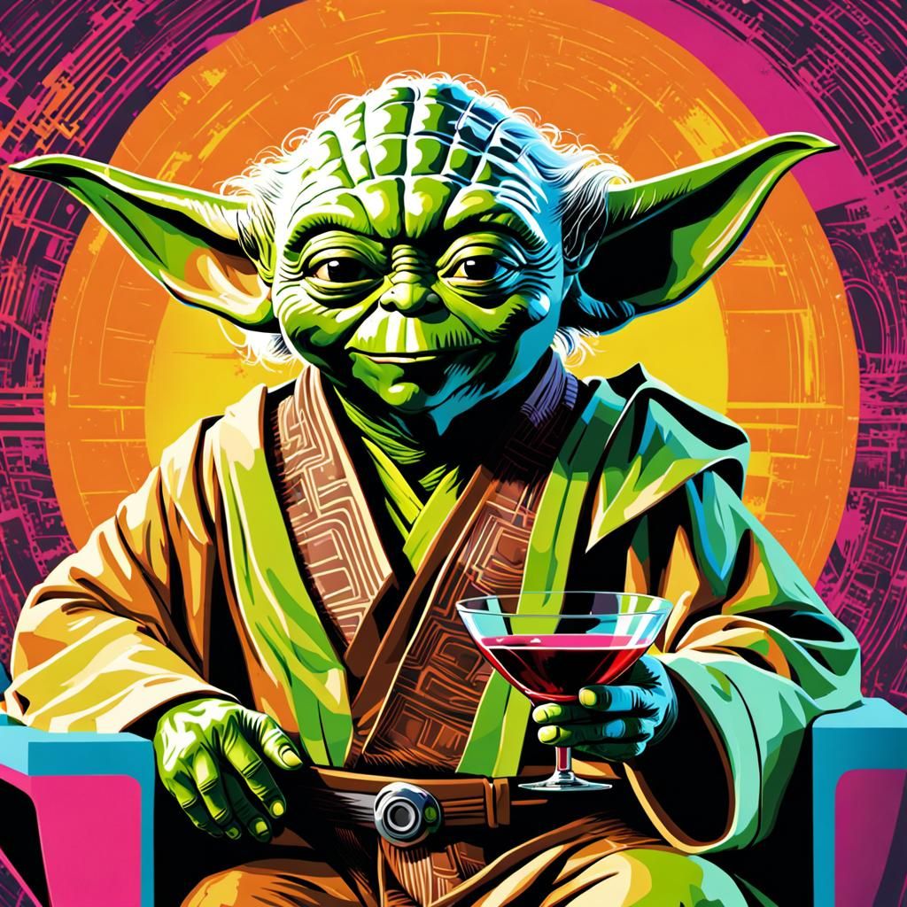 Yoda Master enjoying social life!  by @Emma Cha
