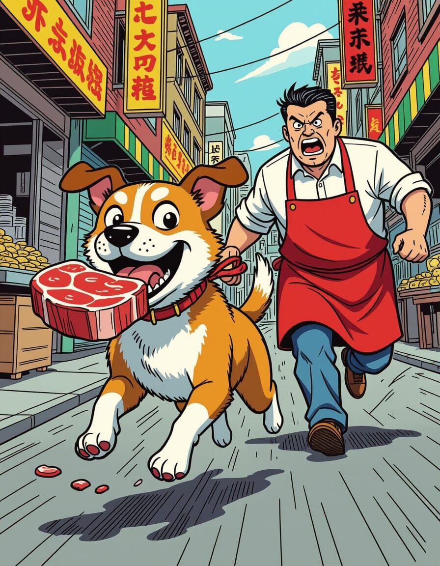 A dog's treat  by @AdvanceBegginerAIGenerator