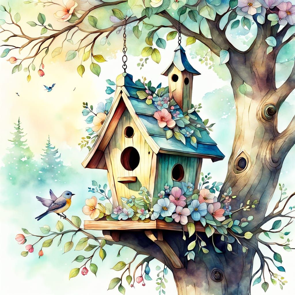 nice birdhouse  by @NiceFox