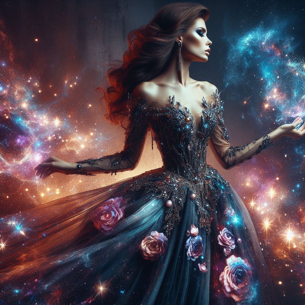 Galaxy dress AI Generated Artwork NightCafe Creator