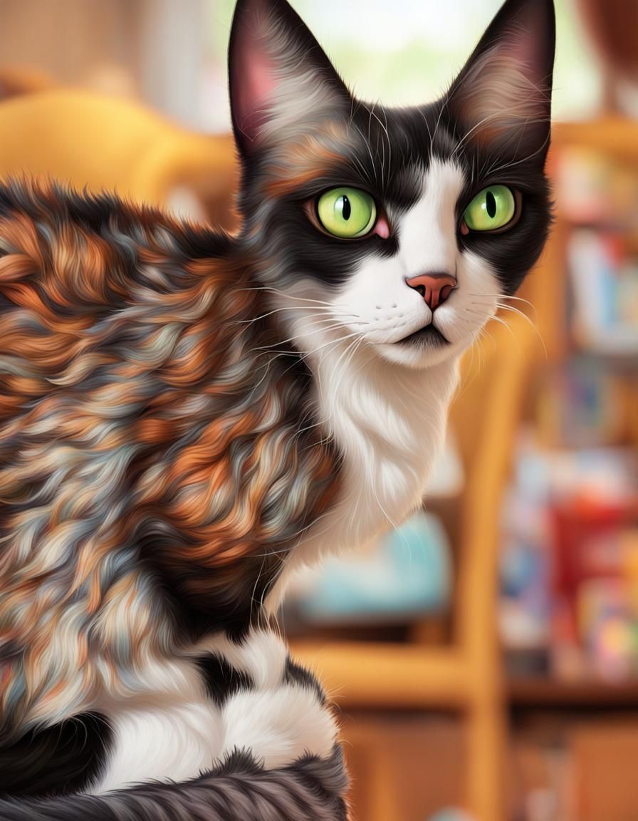 Fluffy cat