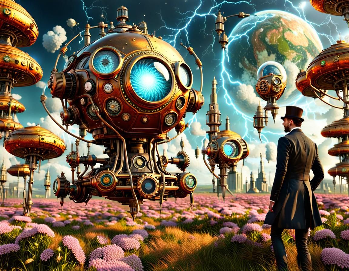 solarpunk world - the alternative energy conception