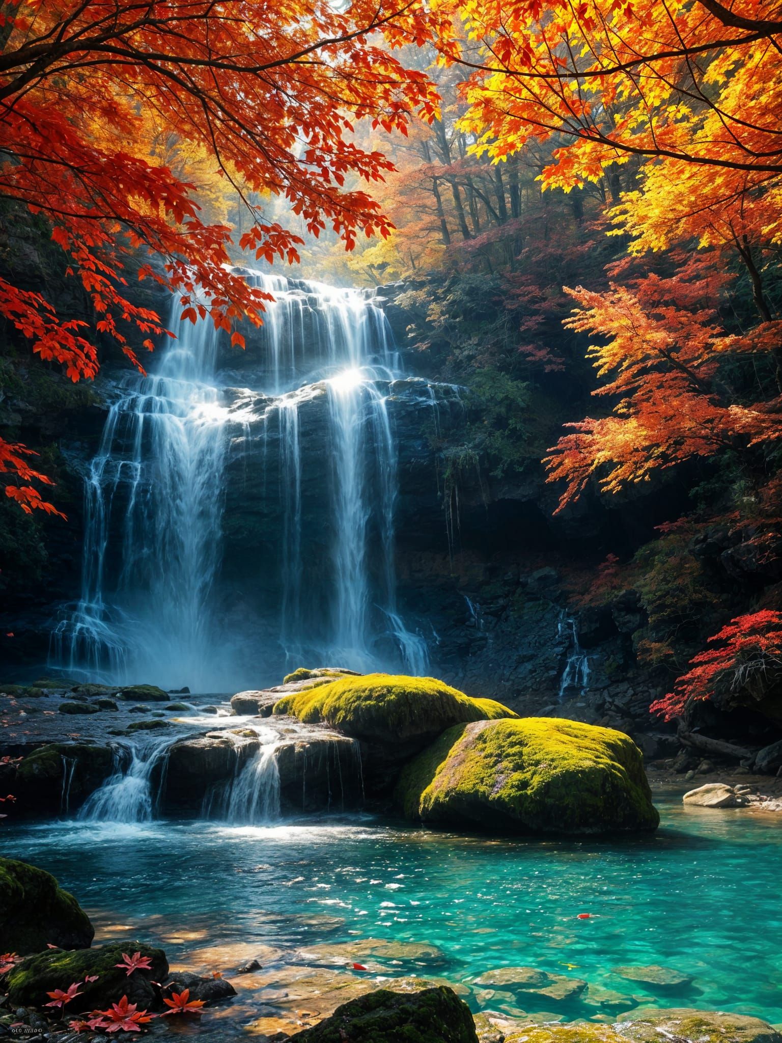 Autumn Cascade  by @Cheshyr Pontchartrain