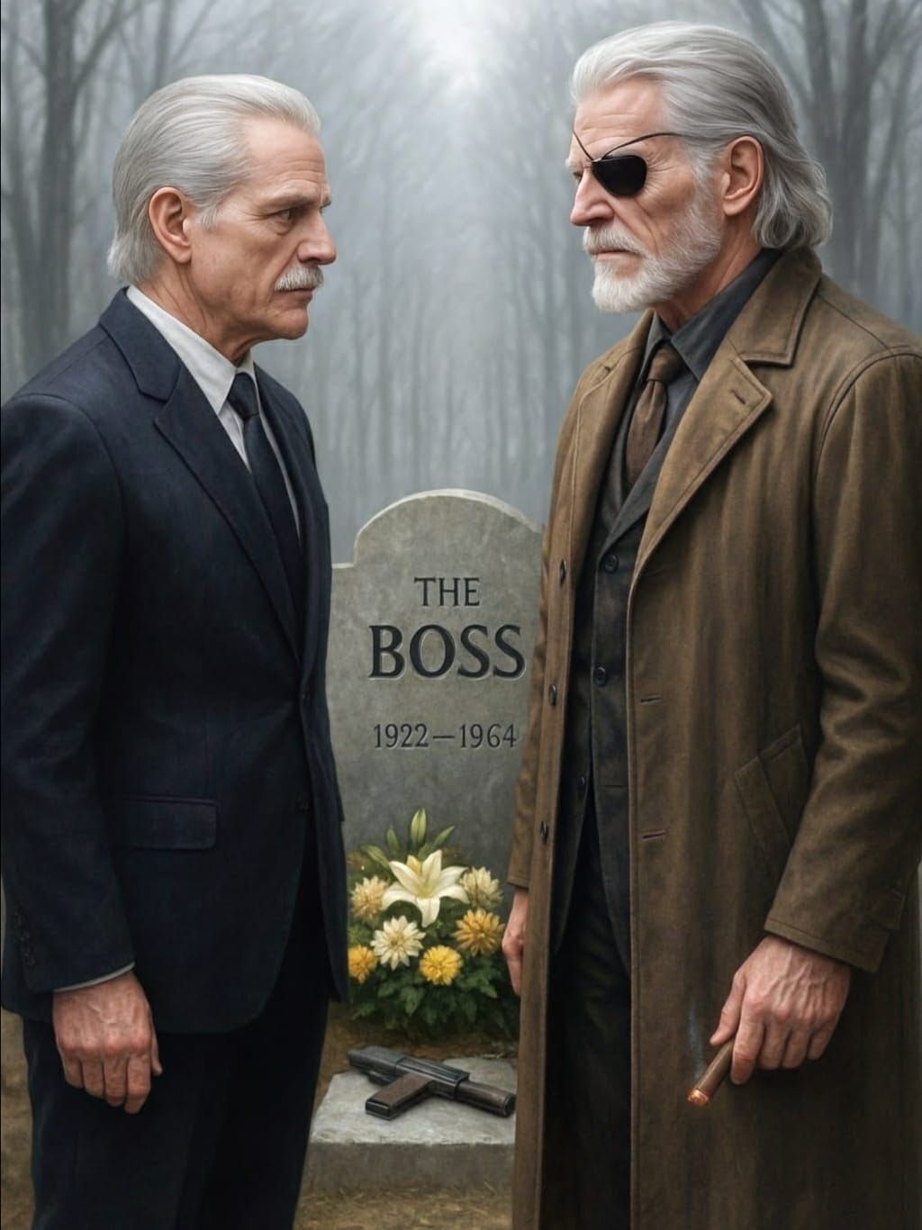 Old Snake & Big Boss (Old Sun) - Metal Gear Solid 4: Guns of...