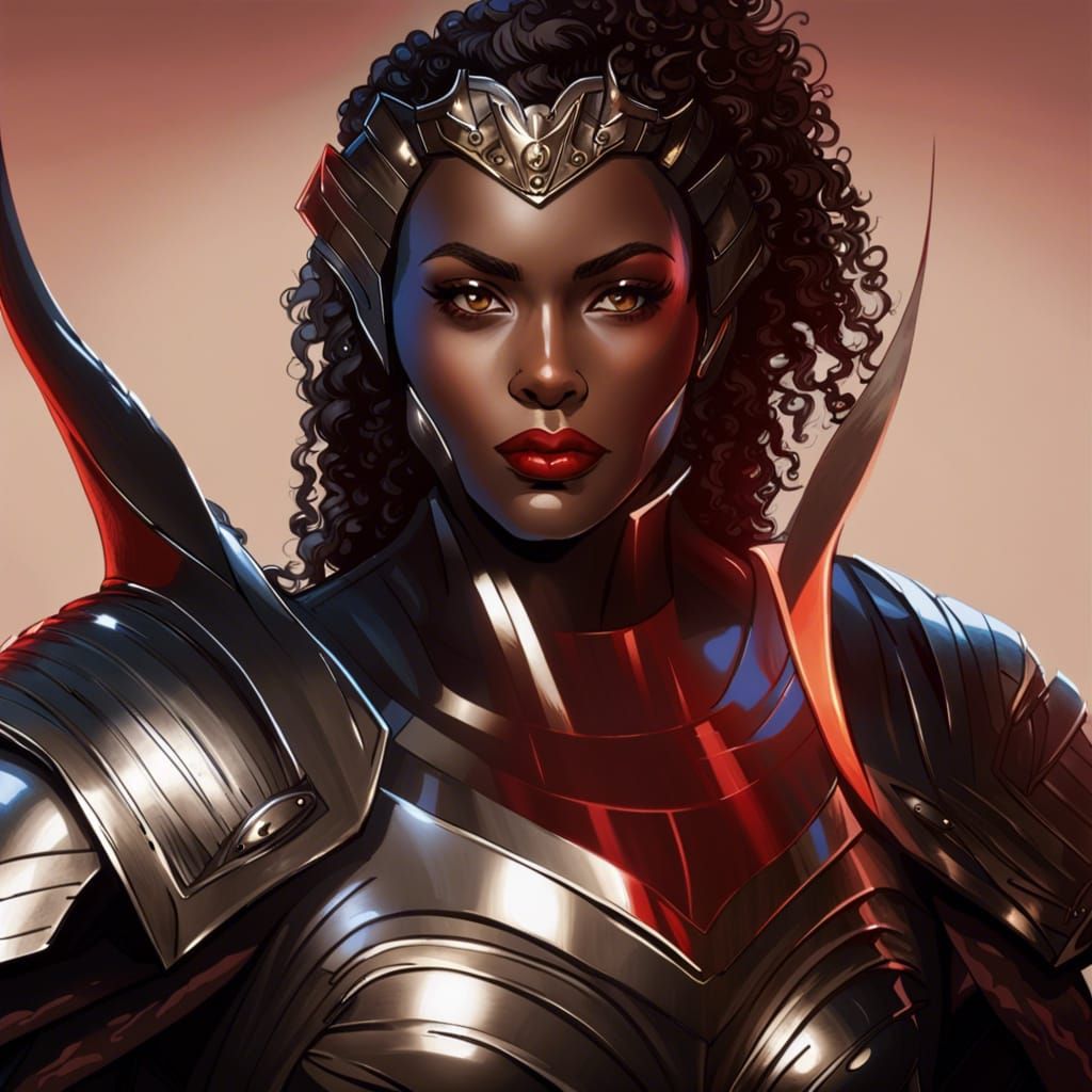 Beautiful Asgardian Black Woman - AI Generated Artwork - NightCafe Creator