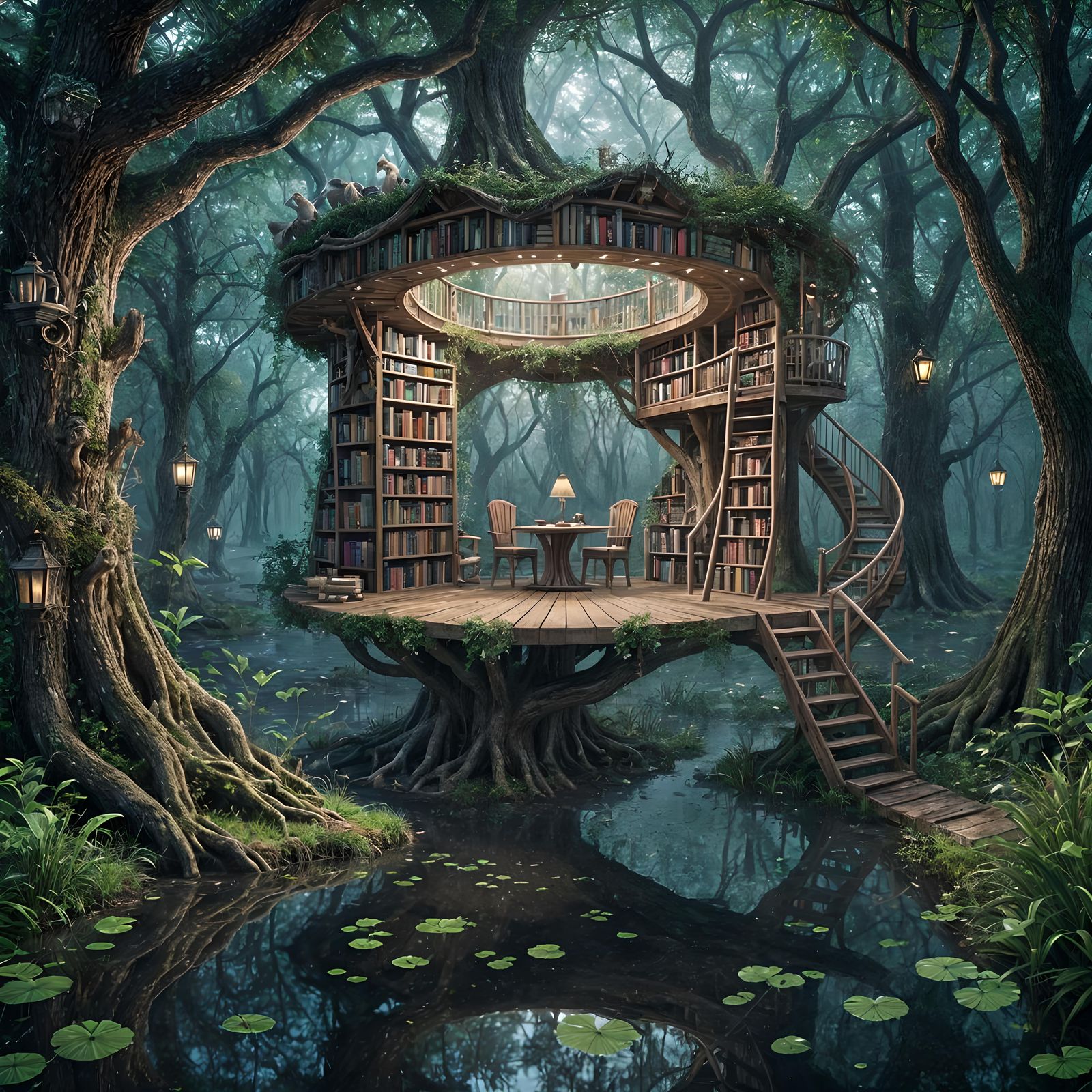 Magical Treehouse Library  by @Mallory Reese