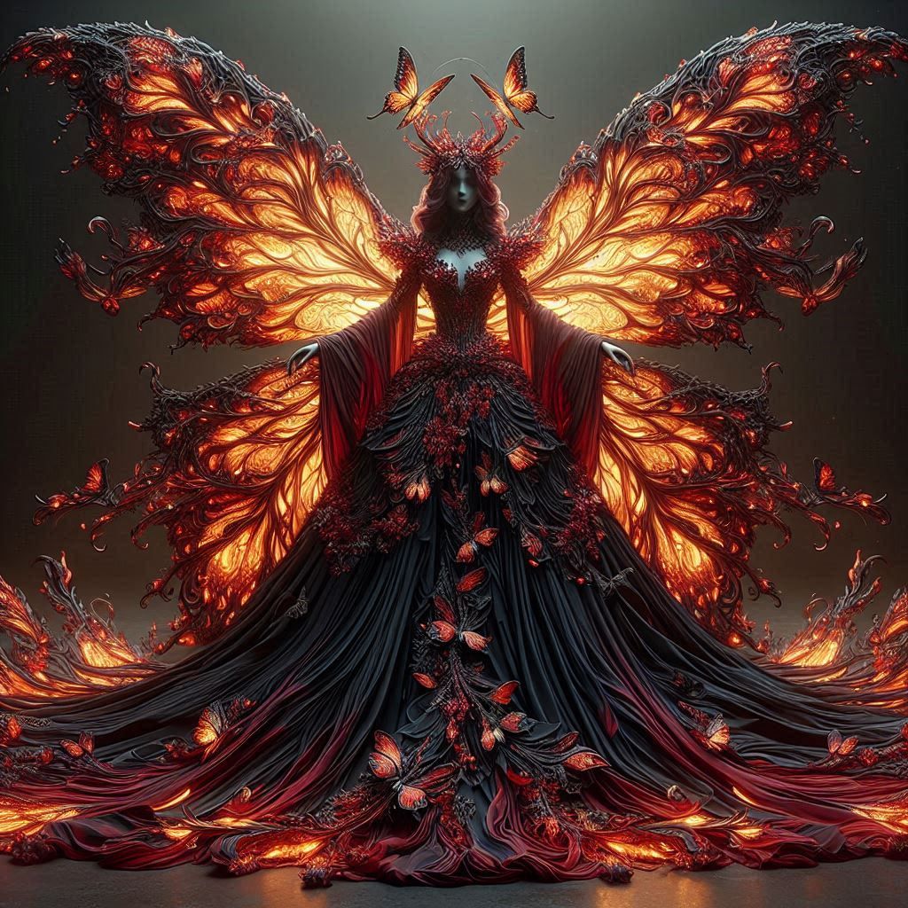Flaming Fairy  by @DarK StaR