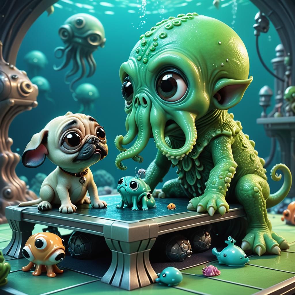 Loathsomeness waits and dreams in the deep…  by @Slim Horton