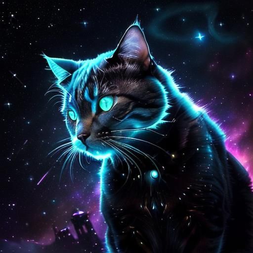 Cosmos Cat - AI Generated Artwork - NightCafe Creator