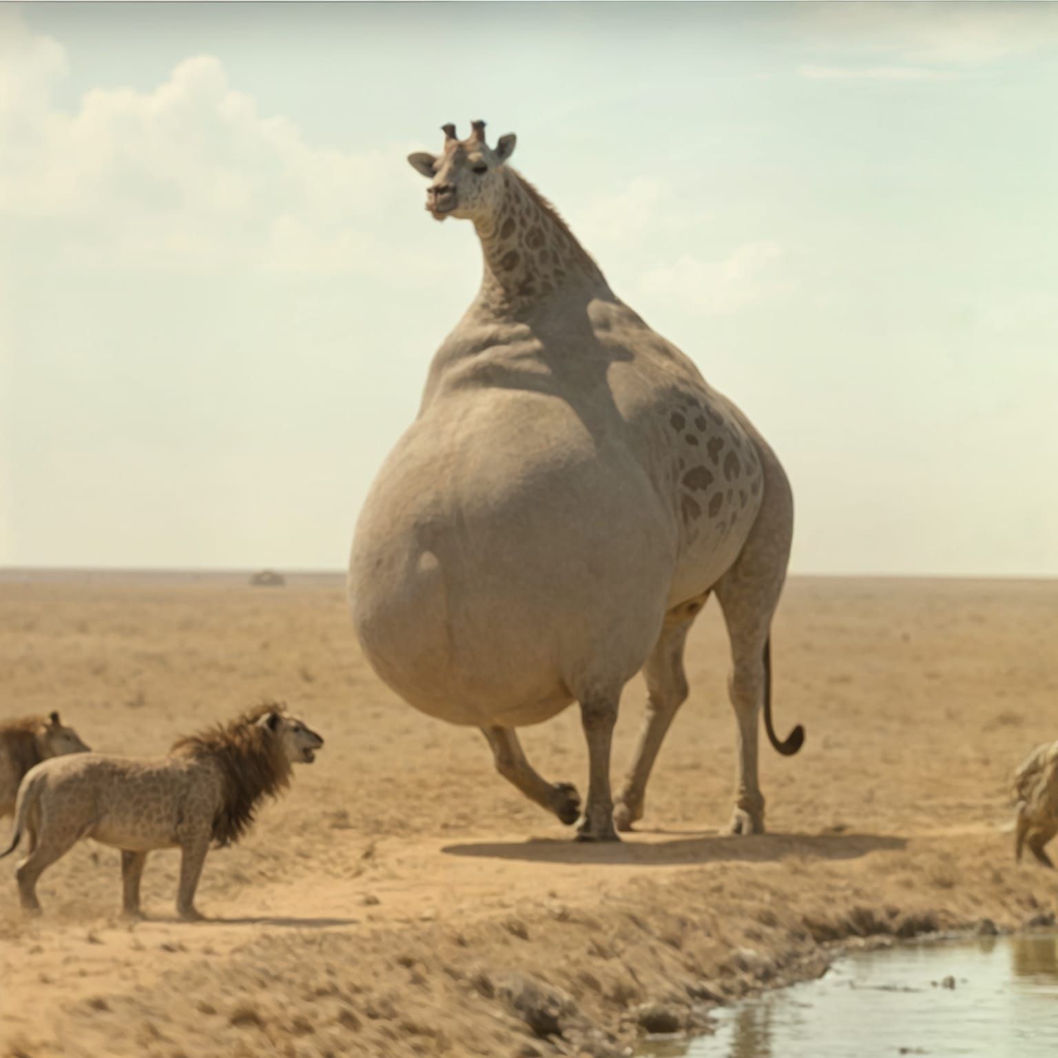 Ok, why aren't they attacking the giraffe???