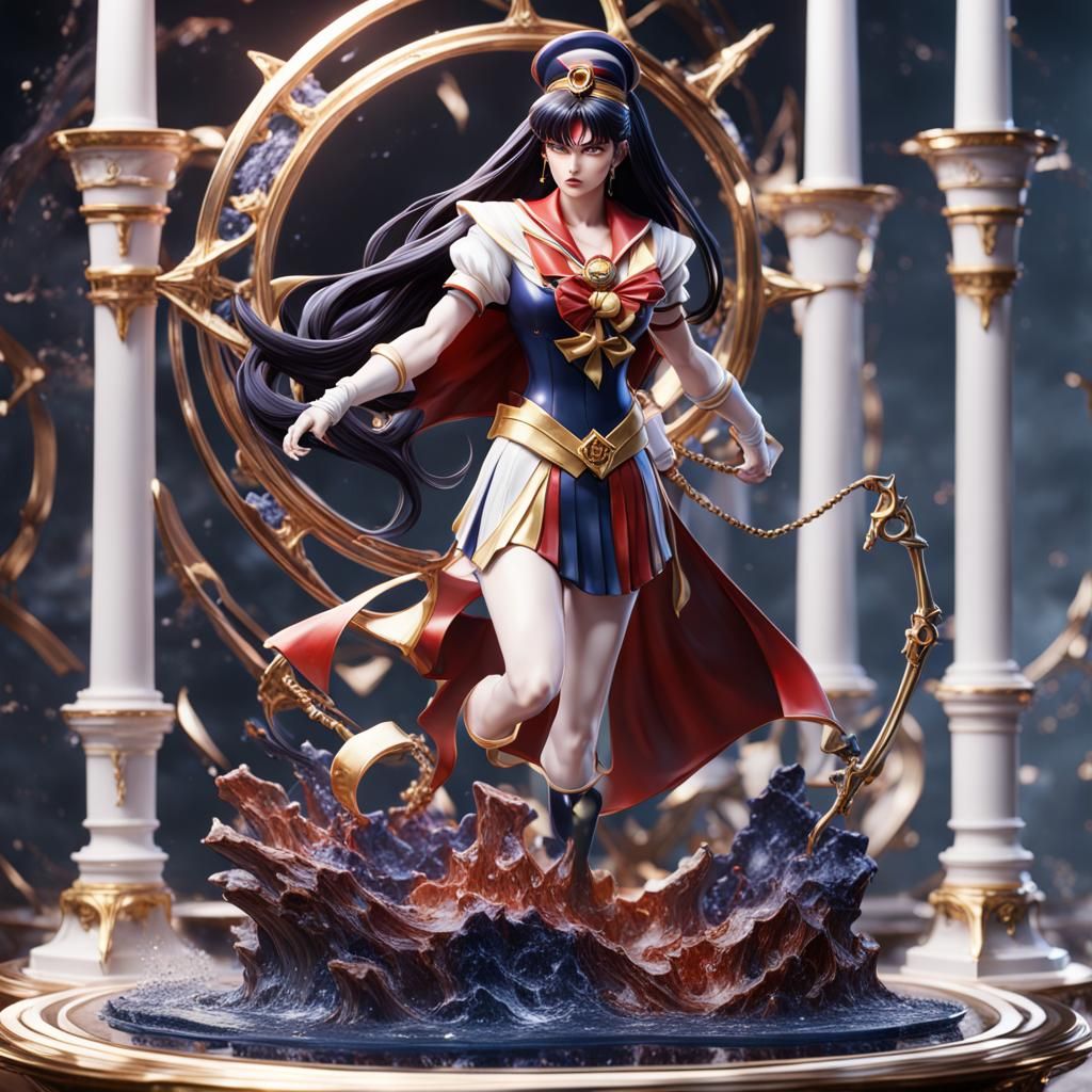 porcelain statue (Sailor Mars)