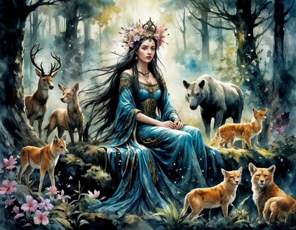 The forest princess  by @MacMikkola