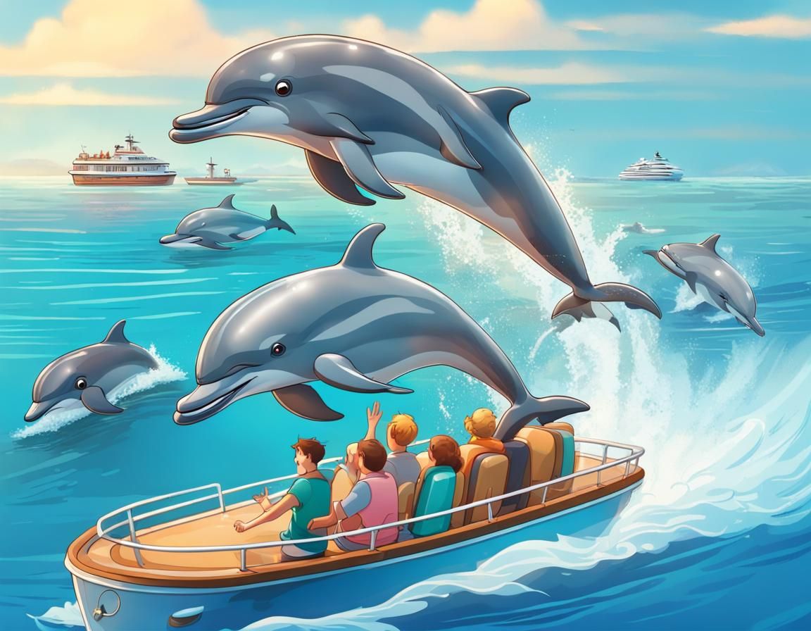 Dolphin watching tour. You should have been there!